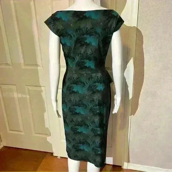 Chiara Boni La Petite Robe Phillida Floral Sheath Cocktail Dress Italy 46 - Picture 2 of 14